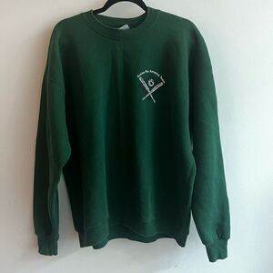 Vintage Heavyweight Lee’s Forrest Green Swiss Re American Crewneck Sweatshirt -